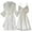 White, variant on LIIPEE Women Sleepwear Pajamas Silk Home Clothing 2PCS Set Fashionable And Comfortable Lace Pajama Set Classic Homewear