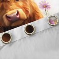 thumbnail image 4 of Feelyou Cute Flower Cow Curtains Pack of 2 (42x84 Each) for Teen, Kawaii Farmhouse Animal Curtains Blackout, Groovy Floral Bedroom Curtains, Blackout Curtains Home Decor, 4 of 6