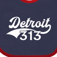 thumbnail image 4 of Inktastic Detroit 313 Boys or Girls Baby Bib, 4 of 4