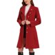 thumbnail image 4 of Abrigo Peacoat Chic para Mujeres Invierno con Cuello Alto, Botones y Cinturón, Color Rojo, 4 of 6
