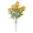 thumbnail image 2 of ERTZAE Dandelion Floral Arrangement,Bridal Bouquet Accent,Ball Mum Floral Decor,Garden Balcony Decor,Uv Resistant Decor,Yellow 7-Branch 35-Head Artificial Flower Ball 13In,for Home Garden Decoration, 2 of 9