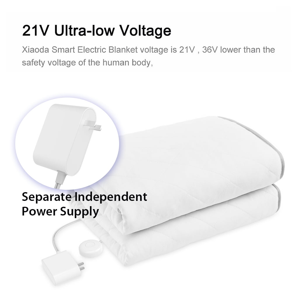 Xiaoda Smart Electric Blanket WiFi Bed Warmer w/21V Voltage/Fast  Heating/Adjustable Temperature/Mijia App Control Bed Heating Machine -  Walmart.com