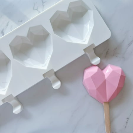 

GEOMETRIC HEART POPSICLE MOLD