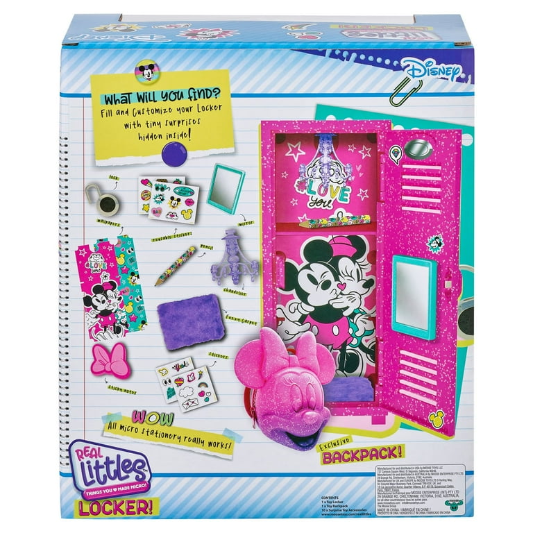 Real Littles Disney, Minnie Mouse Locker and Exclusive Backpack, Customize  Your Locker with 10 Surprises, Girls, Ages 6+ - Walmart.com