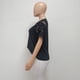 thumbnail image 4 of Camiseta con estampado de leopardo a rayas para mujer, remera de manga corta raglán con cuello redondo, camisetas holgadas informales para mujer, Tops 2022, 4 of 5