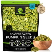 Roasted & Salted Pumpkin Seeds, Pepitas, No Shell (2 lbs) by Nut Cravings