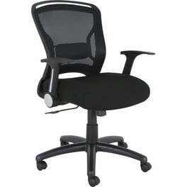 Lorell Flipper Arm Mid-back Office Chair - Fabric Seat - Mid Back - 5-star Base - Black - 1 Each Lorell Flipper Arm Mid-back Office Chair - Fabric Seat - Mid Back - 5-star Base - Black - 1 Each