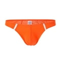 thumbnail image 2 of HUPOM Mens Underwear Boxer Briefs Male Thongs Medium waist Comfort Waist Solid Thong Orange XL, 2 of 5