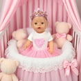 thumbnail image 5 of Loespoir Reborn Doll Girl Clothes, 18in Baby Doll Clothes For Girls, Simulation Doll Clothing Collection, For Toy Gift, Puzzle Play House, Creative Dress Up, Baby Doll Accessories(White), 5 of 5