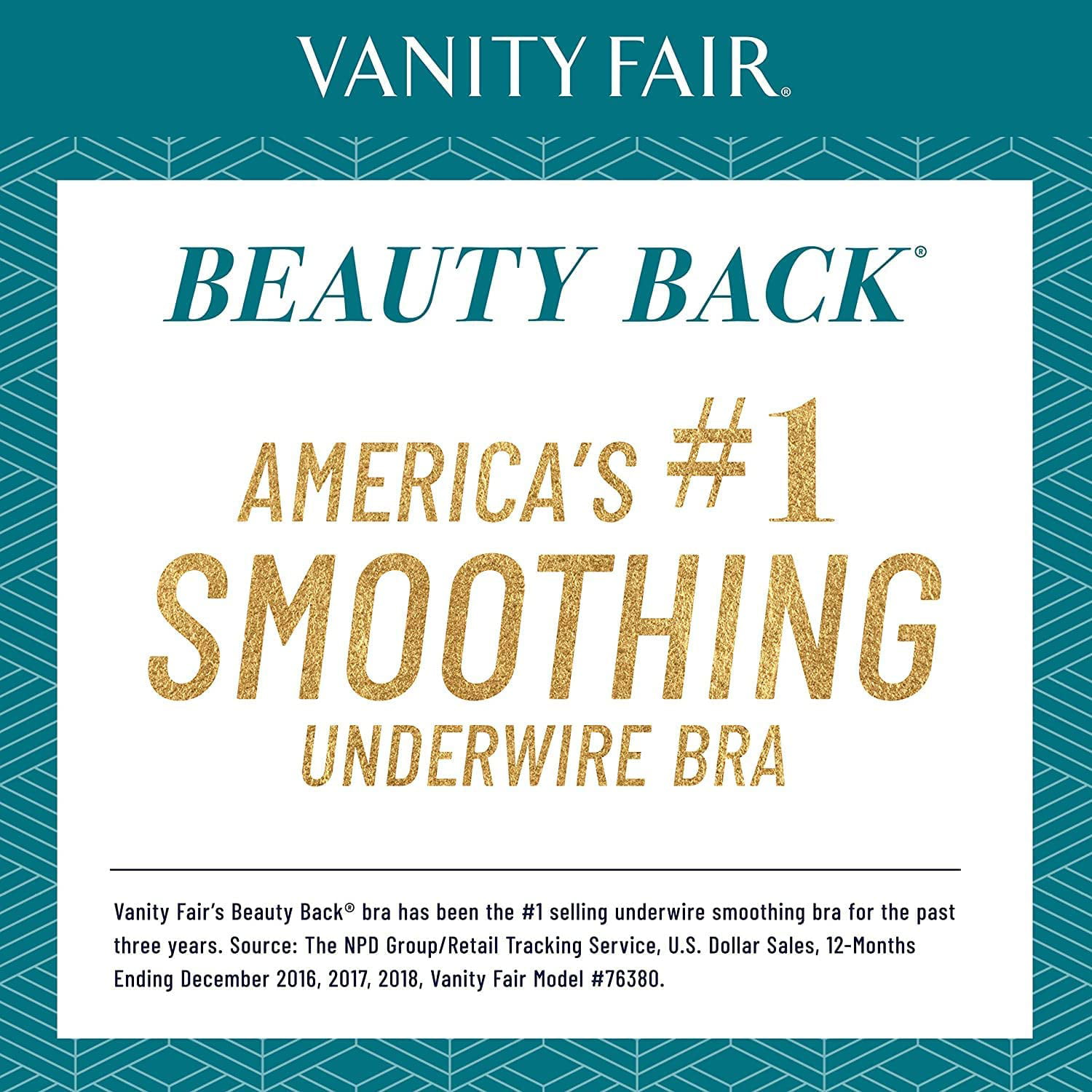 Women's Vanity Fair 76380 Beauty Back Full Figure Underwire Bra (Orchid  Dream 42D)