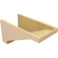 thumbnail image 5 of 11"W x 22"D x 11"H Wide Burlington Rough Cedar Woodgrain TimberThane Corbel, Primed Tan, 5 of 6