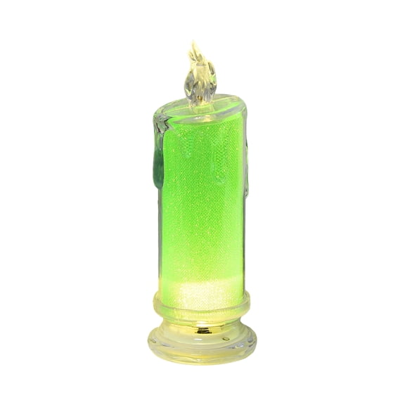 Led Flameless Transparent Pillar Candles, Safe No Flame Design, Holiday Decoration Night Light