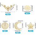 thumbnail image 6 of 96pcs Iron Filigree Corner Embellishments Corner Protectors Hollow Triangle Wrap Connector with Filigree Pendant Connector Joiners Links Large Resin Fillers for DIY Christmas Jewelry Making, 6 of 8