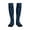 2 Black-2, variant on BLUE Flamingo Birds Compression Socks for Women and Men 20-30mmHg-Circulation Support Socks Knee High Nurse Pregnant Running Medical and Travel Athletic