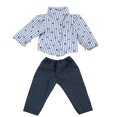 thumbnail image 3 of Doll Clothes Set Creative 2PCS Sleeved Doll Outfit Set Doll Pants for 18in Doll, 3 of 9