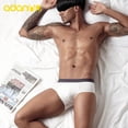 thumbnail image 3 of 【Men's breathable briefs】 Solid color simple seamless Modal briefs, 3 of 6