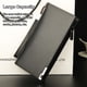 thumbnail image 5 of Qarigey Cartera larga de lujo para hombre, tarjetero de estilo Simple, monedero de Color sólido para hombre, bolso de moda con tres pliegues y Carteras Negro, 5 of 6