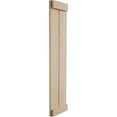 thumbnail image 3 of Ekena Millwork 11"W x 62"H Rustic Two Board Joined Board-n-Batten Sandblasted Faux Wood Shutters w/End Batten (Per Pair), Primed Tan, 3 of 11