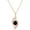 Blue Sapphire, variant on Collection 8X6mm Oval Blue Sapphire & Round White Diamond Flame Pendant for Women with Silver Chain (0.30 ctw, Color I-J, Clarity I2-I3) in 925 Sterling Silver