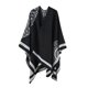 thumbnail image 1 of Minnieouse Poncho grueso de otoño e invierno para mujer, capa portátil para mantener el calor, chal cálido para fiestas, vestirse para viajes diarios Abrigos y chamarras Blanco Minnieouse AP013379-04, 1 of 6
