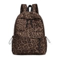 thumbnail image 2 of Boy Backpack Leopard Print Backpack for Middle High School Students Fashion Casual Daypack Brown One Size, 2 of 4