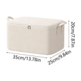 thumbnail image 3 of Large Capacity Storage Container, Folding Clothes Storage Bag, Portable Wardrobe Fabric Storage Bins, Closet Organizer for Shelves with Handles and Zipper,1PCS, 3 of 6