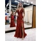 thumbnail image 2 of Vestido de fiesta CDSSL con cuello en V y lentejuelas brillantes, color champán, sirena, 2 of 7