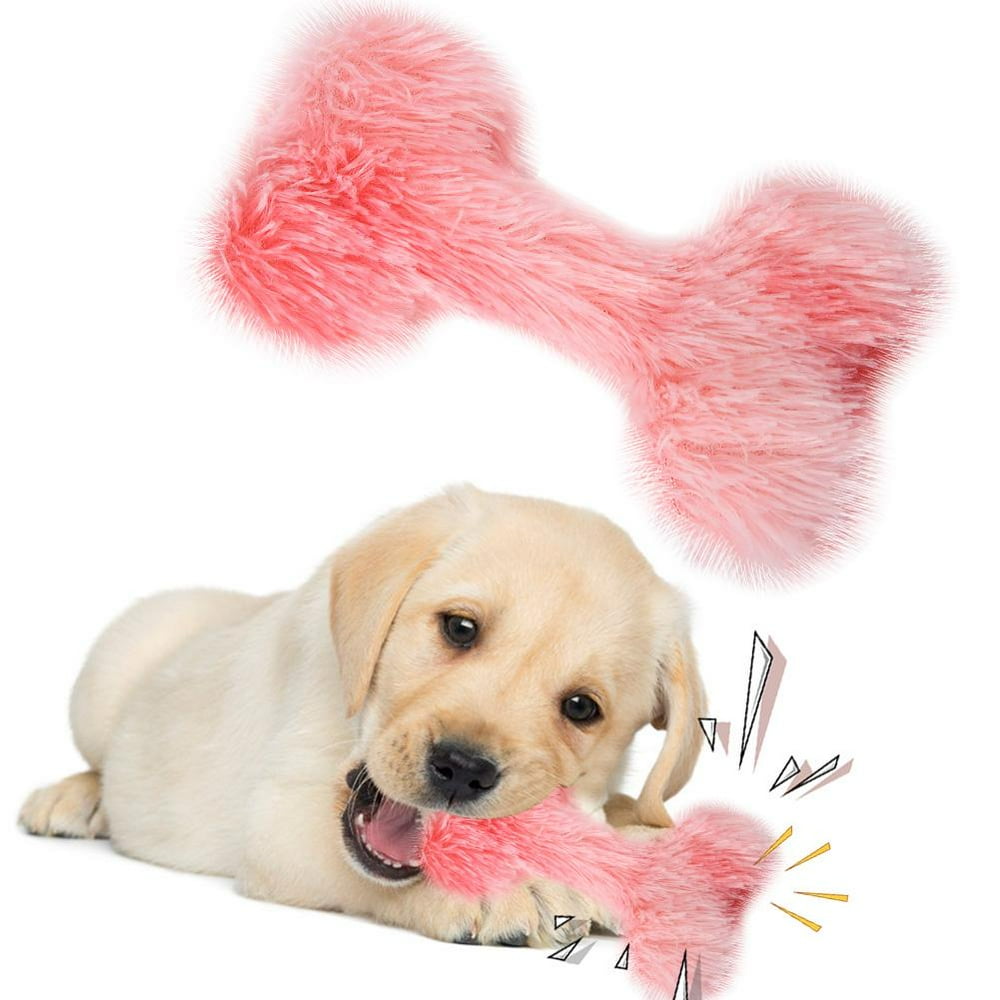 Mgaxyff Pet Dog Teether,Polyester Teether Boneshaped Teething Chew Toy