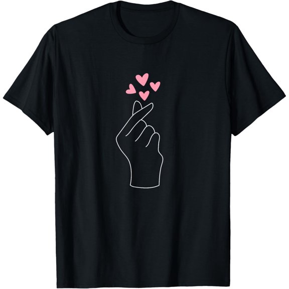 Crewneck Unisex Tee - Kpop K-pop Merchandise Korean Drama Kdrama Merch Heart T-Shirt