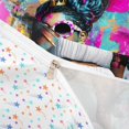 thumbnail image 4 of Castle Fairy Black Girl Bedding,Colorful Graffiti Splash Duvet Cover Full,Pink Turquoise,1 Duvet Cover and 2 Pillowcases, 4 of 6