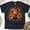Navy, variant on Hey There Pumpkin Highland Cow Shirt | Cute Fall Sunflower Pumpkin Tee | Autumn Graphic T-Shirt, White, Size S