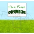 thumbnail image 1 of Farm Fresh Cucumbers (18" x 24") Yard Sign, Includes Metal Step Stake, 1 of 6