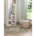thumbnail image 4 of Unique Loom Isabella Collection Area Rug - Rossellini (5' 1" Octagon Green/Blue), 4 of 9