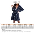 thumbnail image 2 of Vestido Informal Para Mujer, Vestido Con Cuello En V Agradable A La Piel, Manga Larga, Ligero, Estampado De Estrellas Para El Hogar Para Citas Para Mujer ANGGREK Otros, 2 of 3