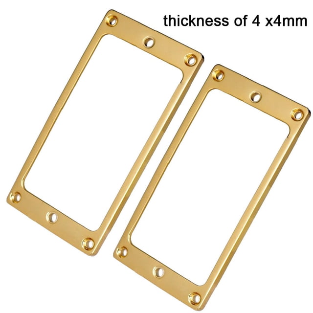 Car Spare Parts Pickup Rings Pickup Rings Frame Mounting Ring Humbucker Pickup Metal Surround 2Pcs Gold