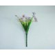 thumbnail image 2 of Hierba primaveral de cinco cabezas Flor artificial violeta falsa Flor de plástico Decoración de boda Hotel Oficina, 2 of 6
