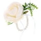 thumbnail image 4 of KAKOWELY Pulsera de ramillete con flores artificiales para novia y dama de honor, 4 of 4