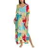 N Natori womens Bora Bora Caftan, L, Blue
