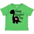thumbnail image 3 of Inktastic Happy Valentines Day with Dinosaur Silhouette and Heart Boys or Girls Toddler T-Shirt, 3 of 5