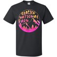 thumbnail image 3 of Inktastic Glacier National Park Montana Pink Mountains T-Shirt, 3 of 5