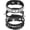 Black, variant on Rock Punk Studded Leather Bracelet Set,Goth Spiked Cuff PU Wristband Adjustable Bracelets Emo Grunge Accessories Halloween Party Favors Pink -