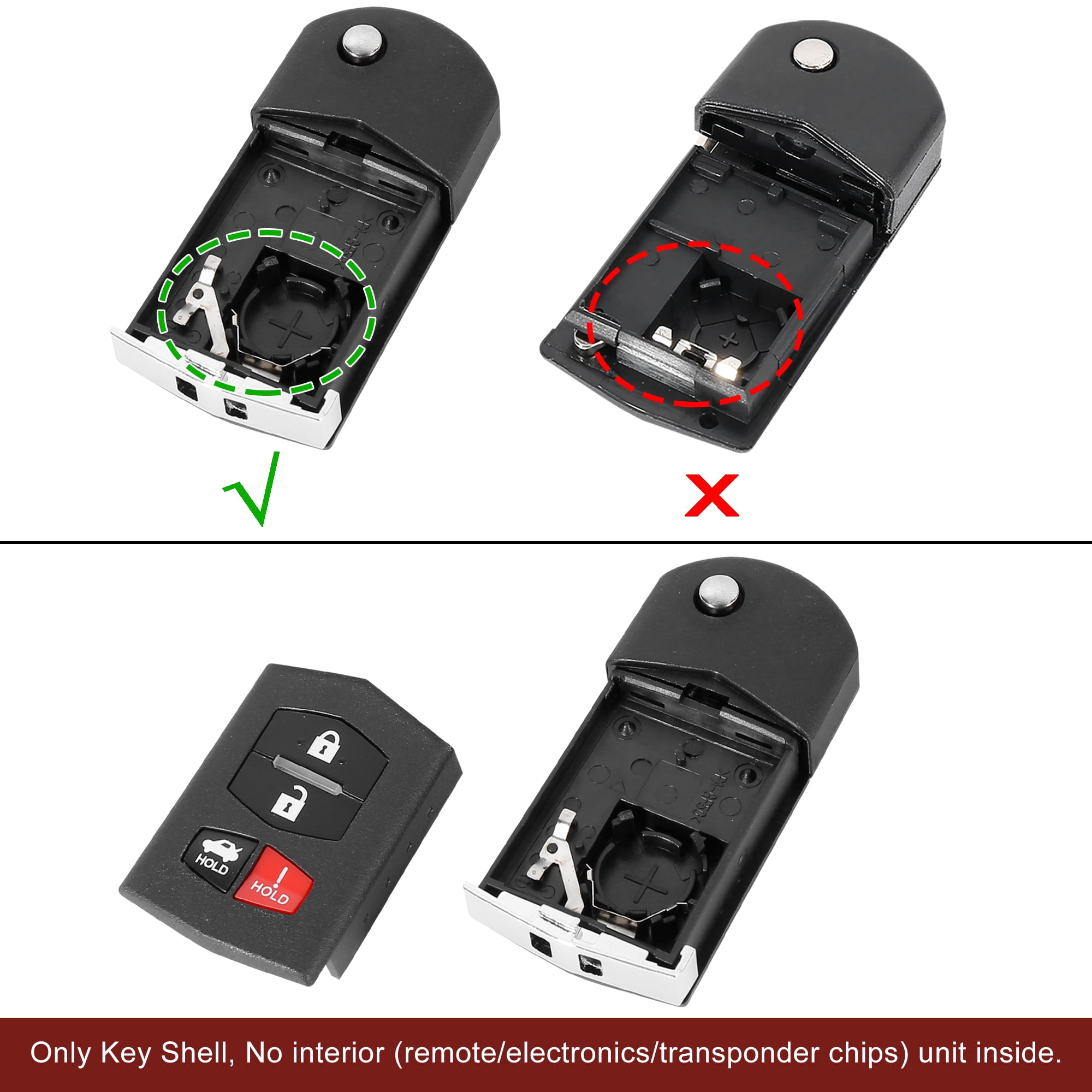Smart Remote Key Fob Shell Compatible with Chevrolet Corvette C6 C7 Key Fob Case Cover Car Remote Control Key (Carbon Fiber)　並行輸入品 : Key Fob Shell, Replacement Smart Remote Key Case Cover