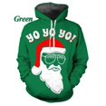 thumbnail image 4 of Sudadera con capucha con estampado 3D y gráfico navideño para hombres y mujeres, sudaderas casuales con diseño de Papá Noel y alce, ropa de calle de gran tamaño para hombres, 4 of 5