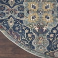 thumbnail image 4 of Nourison Global Vintage Bohemian Navy Multicolor 4' x Round Area Rug, (4 Round), 4 of 8