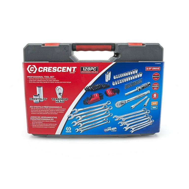 スレンダートーン セット Crescent CTK128MP2N 128-Piece Mechanics Tool Set - Walmart.com