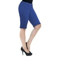 thumbnail image 2 of Hybrid & Company Womens 11.5 inch Inseam Butt Lift Stretch Bermuda City Shorts, 2 of 3