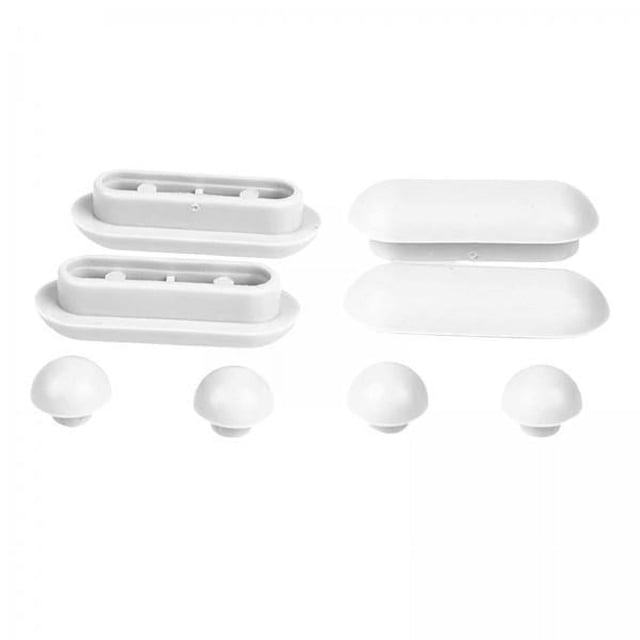 5x Parachoques para Tapa de Inodoro de Bidé, Almohadillas Acolchadas a Presión Universales, Kit de Repuesto para Baño, , Hogar, Hotel 5 piezas