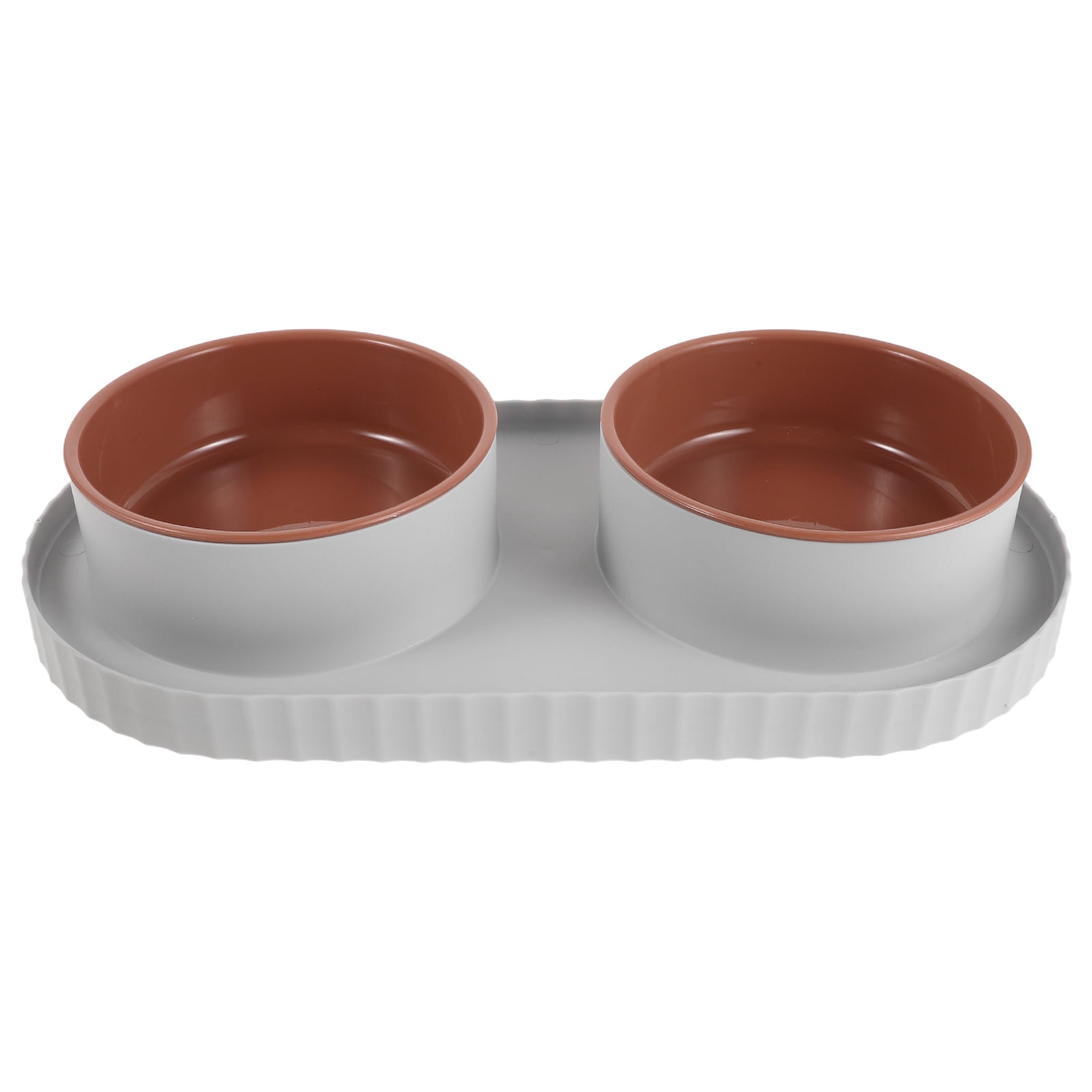 REOFLYUP Anti-Slip Double Pet Bowls PP Lightweight Design for Cats and Dogs