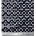 thumbnail image 1 of Soimoi Georgette Viscose Fabric Geometric Abstract Printed Fabric 1 Yard 42 Inch Wide, 1 of 3