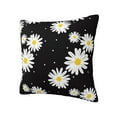 thumbnail image 2 of Wukai Daisies Flowers Premium Polyester Fleece Pillow Covers with Hidden Zipper Closure,Luxuriously Soft and Durable-12"x12", 2 of 7